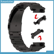 ✼ Romantic ✼  2pcs 22mm Metal Connectors Bracelet Band Adaptor for Amazfit T-rex 2 (Black) AU