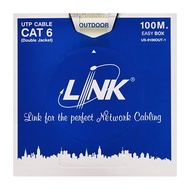 LAN CABLE (สายแลน) LINK (US-9106OUT-1) CAT 6 UTP PE OUTDOOR (DOUBLE JACKET) (100 M./BOX.) 