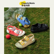 幸福瑪麗夏季兒童涼鞋寶寶涼鞋中小童露趾沙灘鞋包跟涼拖鞋