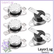 LAYOR1 5pcs Thermostat, N.C Adjust Normally Closed Temperature Switch, Portable Snap Disc KSD301 120°C/248°F Temperature Controller