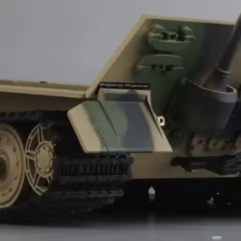 Full Metal 1/16 King Tiger RC Tank Chassis for DIY Heng Long Radio Control Tanks with Steel Gearbox 