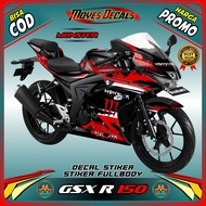 GSX R150 Full Body Decal - GSX R150 Full Body Sticker - GSX R150 Full Body Decal Mons