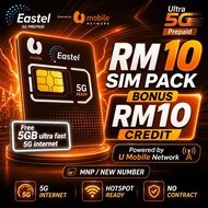 Eastel Prepaid 5G Umobile Prepaid Most Valued Prepaid Data