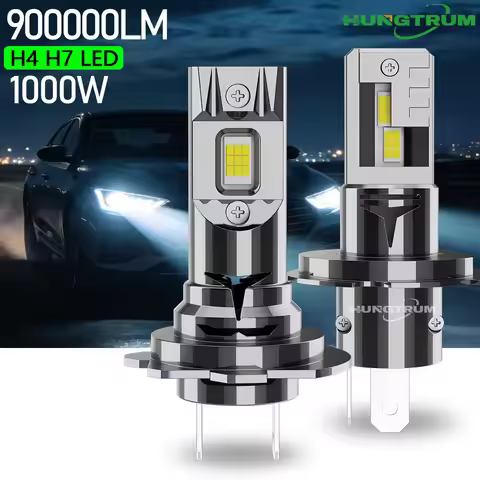 Ampoule Led H4 H7 900000LM 9003 HB2 Super Bright Headlights Bulb 6000K CANBUS Spotlights H7 LED Ligh