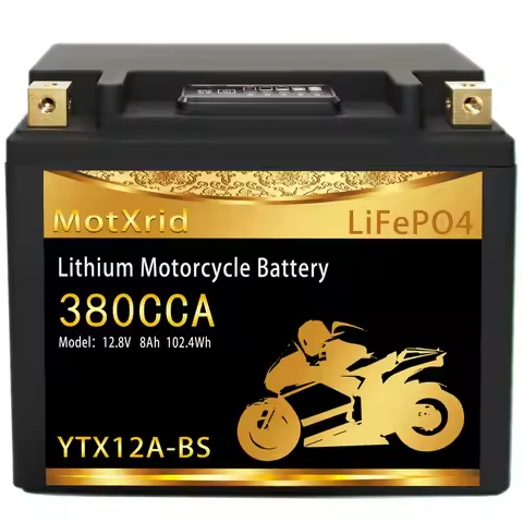 YTX12A-BS 12V 8Ah 380CCA motorcycle lithium LiFePO4 battery