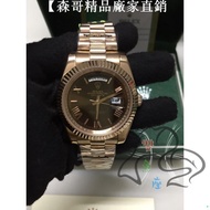 Rolex Rolex (Rolex Rolex )Rolex Type Date Date Rose Gold Automatic Mechanical Men's Watch Coffee Face 40mm Men's Watch Boutique Watch Men's Watch