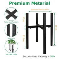 [SG Seller] Expandable Planter Pot Rack Extension Extend Big Plant Stand Pot Stand Elevated Pot Stand