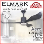 Ceiling Fan Elmark Aero 52 inch International Brand Taiwan Made