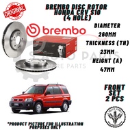 HONDA CRV S10 (4 HOLE) FRONT 100% BREMBO BRAKE DISC ROTOR