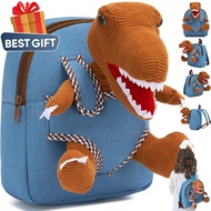 Naturally KIDS Toddler Backpack w Dinosaur Toys for Kids 2-4, 2 Year Old Boy Birthday Gift, 3 Year O