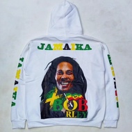 Vintage Hanes Bob Marley Hoodie White 