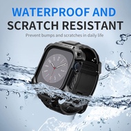 Armor Metal Case Integrated Strap Suitable for iwatch Series Case Shock-resistant Waterproof Strap Integrated Case