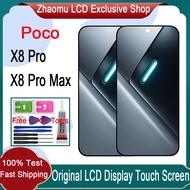 Original AMOLED Poco X8 Pro X8 Pro Max 5G LCD Display Touch Screen Replacement