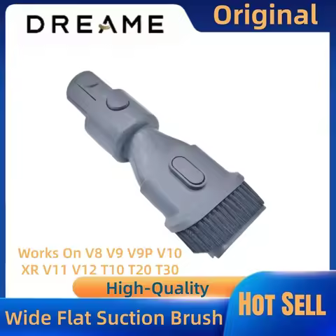 Original 2-in-1 Long Flat Suction Nozzle for Dreame Vacuums Compatible with V8 V9 V9P V10 XR V11 V12