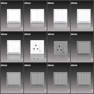 Simon E3 Socket Modern Switch Design Wall Switch Slim Door Bell Plug 13A 15A 20A 32A Switches & Sock