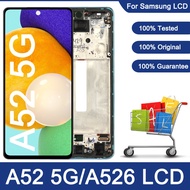 Original /OLED For Samsung Galaxy A52 5G A526B A526F/DS / A52 4G A525 Display  LCD Touch Screen Digi