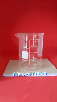 beaker gelas 1000ml pyrex