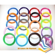 20 Colors 10M 3D Printer Material Pen Refills 1.75Mm Abs Pla 3D Printing Filament