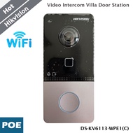 [QOSK] Hikvision วิดีโอ WiFi อินเตอร์คอมเครื่องอ่านประตูวิลล่า DS-KV6113-WPE1(C) เครื่องอ่านบัตรมิฟา