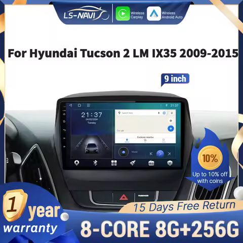 For Hyundai Tucson 2 LM IX35 2009-2015 CarPlay Car Radio Multimedia Navigation GPS 4G Touch Screen W
