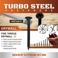 GYPSUM SCREWS STEEL SCREWS WOOD SCREWS DRYWALL SCREWS BLACK (6X3/4) (6X1) (6X1 1/4) (6X 1 1 1/2) - 1