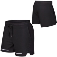 Summer Running Fiess Bottoms Marathon Training Sports Reflective Three Point Shorts Elasticity Ping Pong Badminton Gym