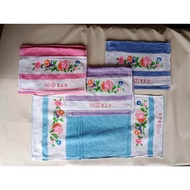 【4 pcs~12pcs】32X66CM 66(A) FLOWER PRINTED FACE TOWEL/ TUALA MUKA/ 66A 皇后巾 [ READY STOCK ]