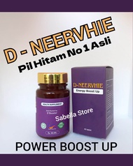 D-NEERVHIE Pil Hitam POWER BOOST UP No 1 bantu Masalah Kesehatan Anda ISI 40 Pil