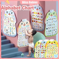 English Interactive Talking Alphabet Poster Chart with Sound Learning-Learn ABC Fruits & Animals