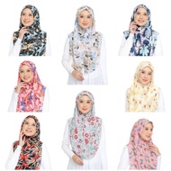 BAWAL INSTANT CHIFFON PRINTED / BAWAL INSTANT IRONLESS / TUDUNG BAWAL SARUNG 45 SHIFFON / TUDUNG BAWAL SAUK BIDANG 45