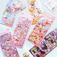 Set of 12 ND3 stickers, polka dot girl stickers to decorate DIY notebooks