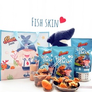 Sean Fish Skin 45gr Halal, No MSG &amp; No Original Barberque &amp; Salted Egg Flavor Dye - Healthy Snack