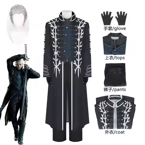 Devil May Cry 5 Adult Woman Disguise Vergil Cosplay Anime Cosplays Women's Costumes Halloween Costum