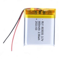 3.7V 800mAh 803035 Lithium Polymer Li-Po li ion Rechargeable Battery Lipo cells For Tachograph Car D