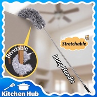 Microfiber Feather Duster Extension Pole Bendable Head No Dust Extra Long Alat Pembersih Ceiling Fan