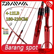 DAIWA Rod Casting Fishing Rod Spinning Joran Pancing Jigging Rod Carbon 2 Sections 1.8/2.1M/4-12lb