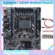 [HoME&life] X99H667 DDR4 Motherboard H81/B85 Chip LGA 2011-.2 NVME Gigabit Ethernet X99 Gaming Mothe