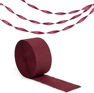 Fun Express 81 ft. Burgundy Crepe Paper Streamer Party Decoration
