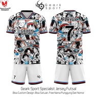 JERSEY BAJU FUTSAL / SEPAK BOLA ONE PIECE FULL PRINTING FREE NAMA DAN