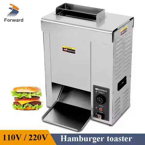 Hot Dog Burger Bread Baking Oven for Fast Food Shop Stainless Steel Bread Heating Machine Hamburger 