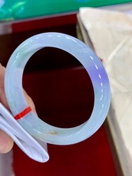 SOLD 冰種 天然翡翠 緬甸 A玉 玉鐲 • 冰種紫藍福鐲