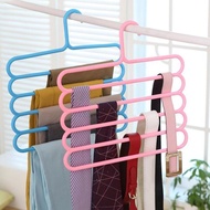 CLY Anti-Slip Multiple 5 Layers Clothes Hanger Space Saver
