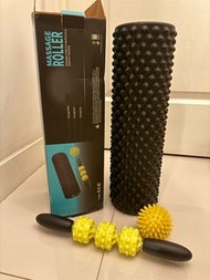 💥💥買到笑😂最後割價(6/1 前交收） ：👍幫助很大｜健身按摩滾筒 +棒+波 👍伸展肌肉舒緩緊張 ｜必備3寶