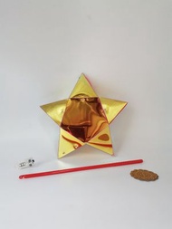 紅金色幻彩燈籠, 彩光燈籠, 星星燈籠, 幻光星星燈籠, 中秋燈籠, 特式燈籠, 中秋玩具, LED燈籠, 閃閃燈籠