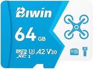 Biwin MS160 MicroSDHC UHS-I Memory Card 64GB - Read up to 160MB/s - A1 V30 U1 Class 10-4K UHD Videos
