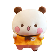 LABAICAI Lông mịn Đồ chơi nhồi bông gấu trúc BuBu và DUDU Bộ sưu tập Mềm Búp bê gấu trúc Bubu vải lô