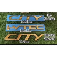 Logo Emblem Gold Honda City i vtec ivtec Honda City TMO GM6 GM2 facelift