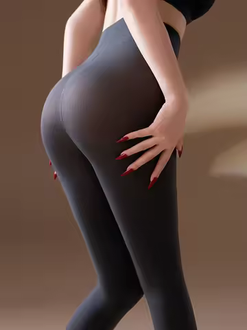 120D Autumn Winter Women's Pantyhose Glossy Smooth Leg Slim Lift Butt Tights High Elastic Shaping St