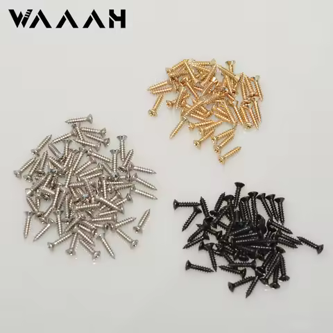 20pcs Guitar Pickguard Plate Stainless Steel Screws For ST/TL LP/SG Electric Guitar Bass Guitar Bass