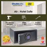 Chubbsafes :  Air Hotel Safe &amp; Home Compact Safebox Secured with Digital / Electronic Lock and Key Security Box